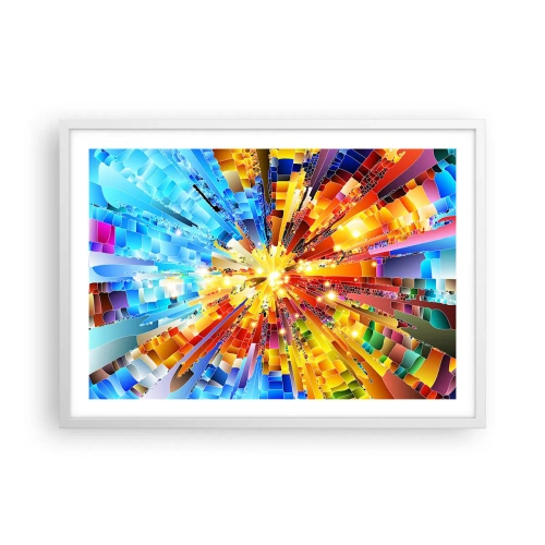 Póster en marco blanco - In medias res - 70x50 cm