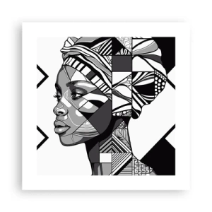 Póster - Retrato étnico - 40x40 cm