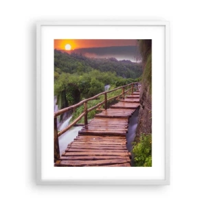 Póster en marco blanco - Una belleza inimaginable - 40x50 cm