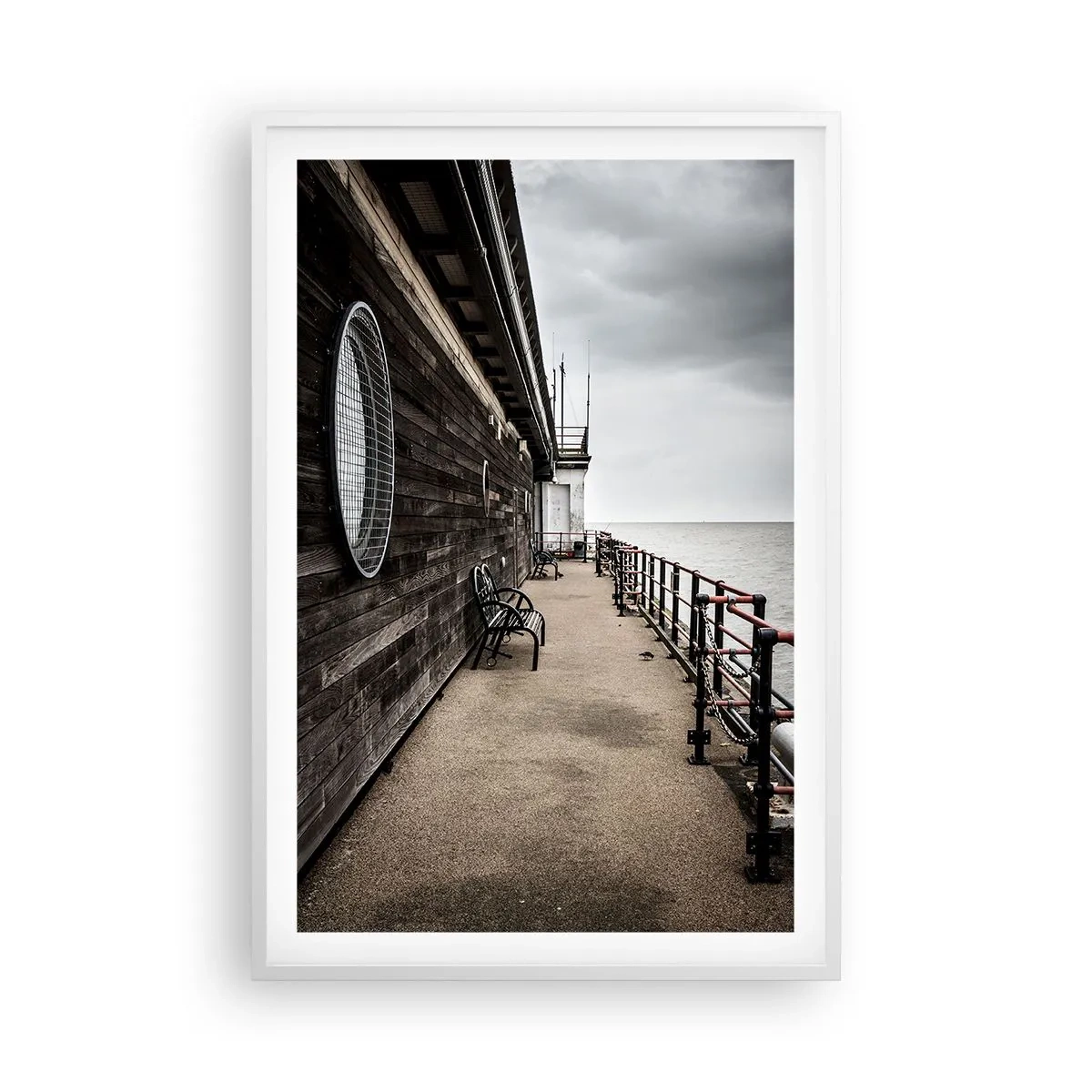 Póster en marco blanco - El tiempo detenido - 61x91 cm