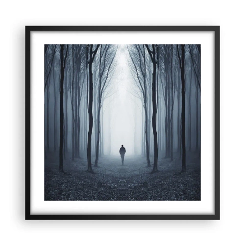 Póster en marco negro - Alto y claro - 50x50 cm