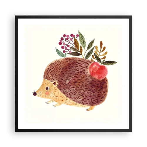 Póster en marco negro - Y ya te gusto - 60x60 cm