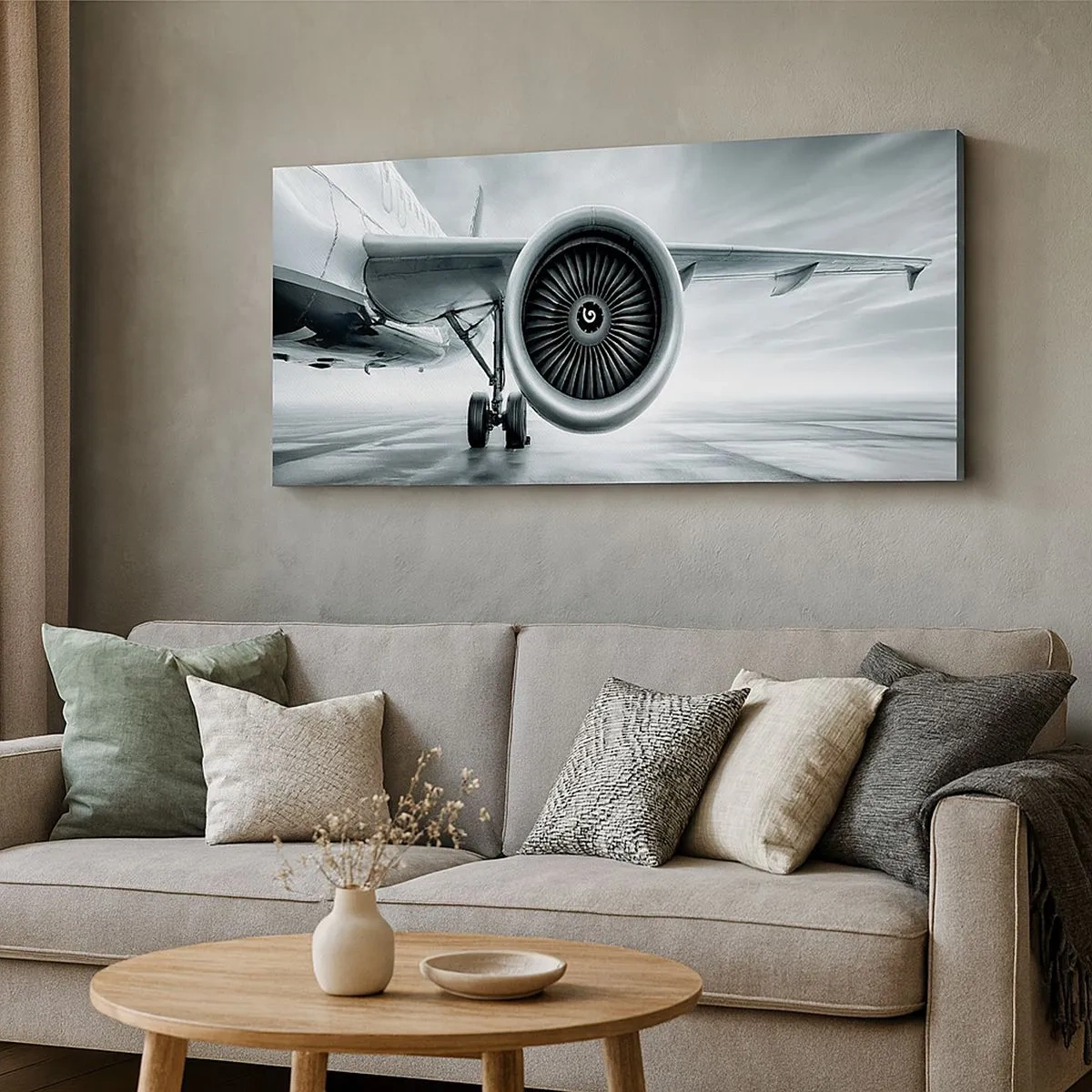 Cuadro sobre lienzo - Impresión de Imagen - Hay poder - 100x40 cm