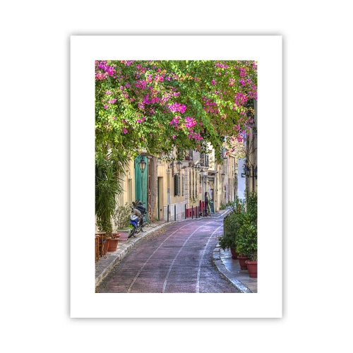 Póster - Un callejón floreciente - 30x40 cm