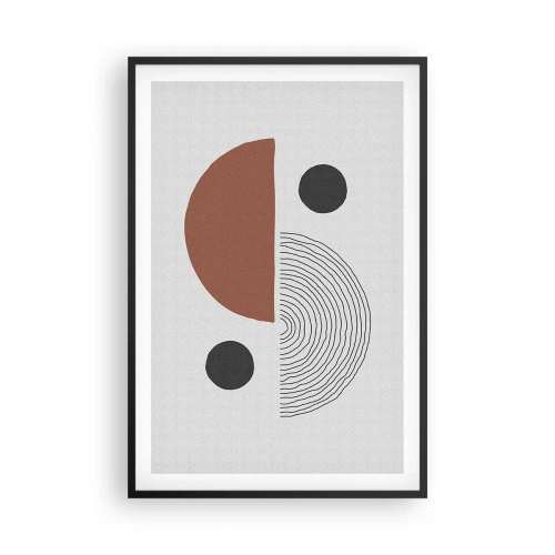 Póster en marco negro - La perfección del círculo - 61x91 cm