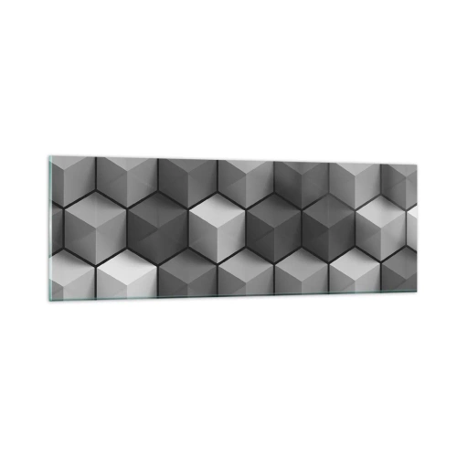 Cuadro sobre vidrio - Impresiones sobre Vidrio - Rompecabezas cubista - 90x30 cm