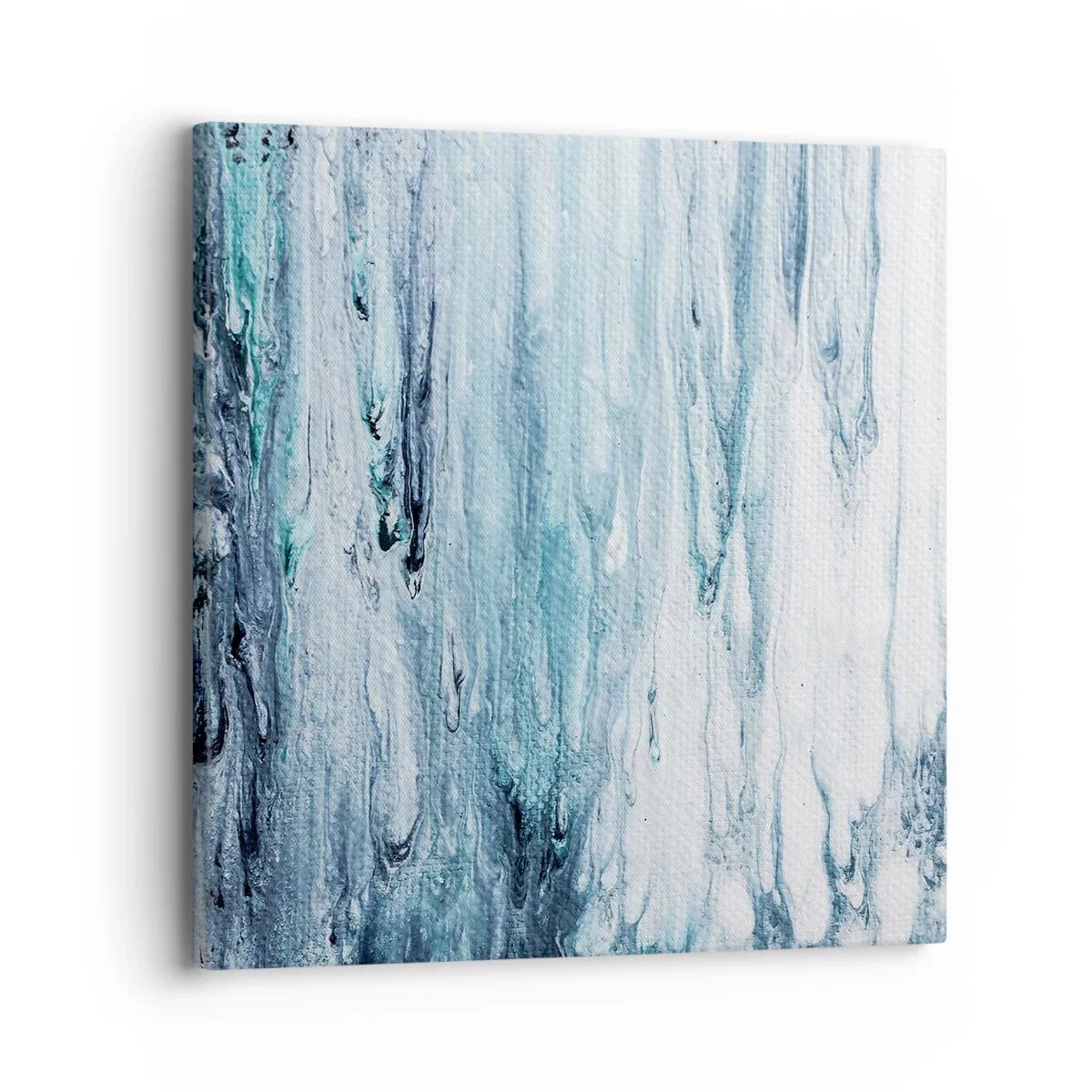 Cuadro sobre lienzo - Impresión de Imagen - Carámbanos de azul - 30x30 cm