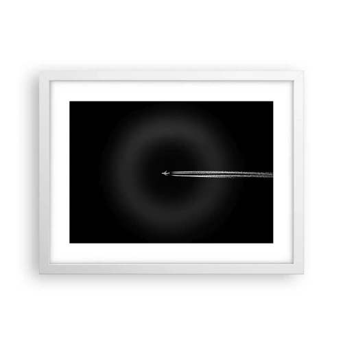 Póster en marco blanco - En otra dimensión - 40x30 cm