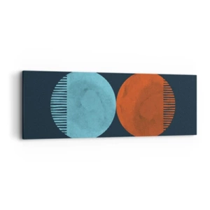 Cuadro sobre lienzo - Impresión de Imagen - ¿Solo geometría? - 90x30 cm