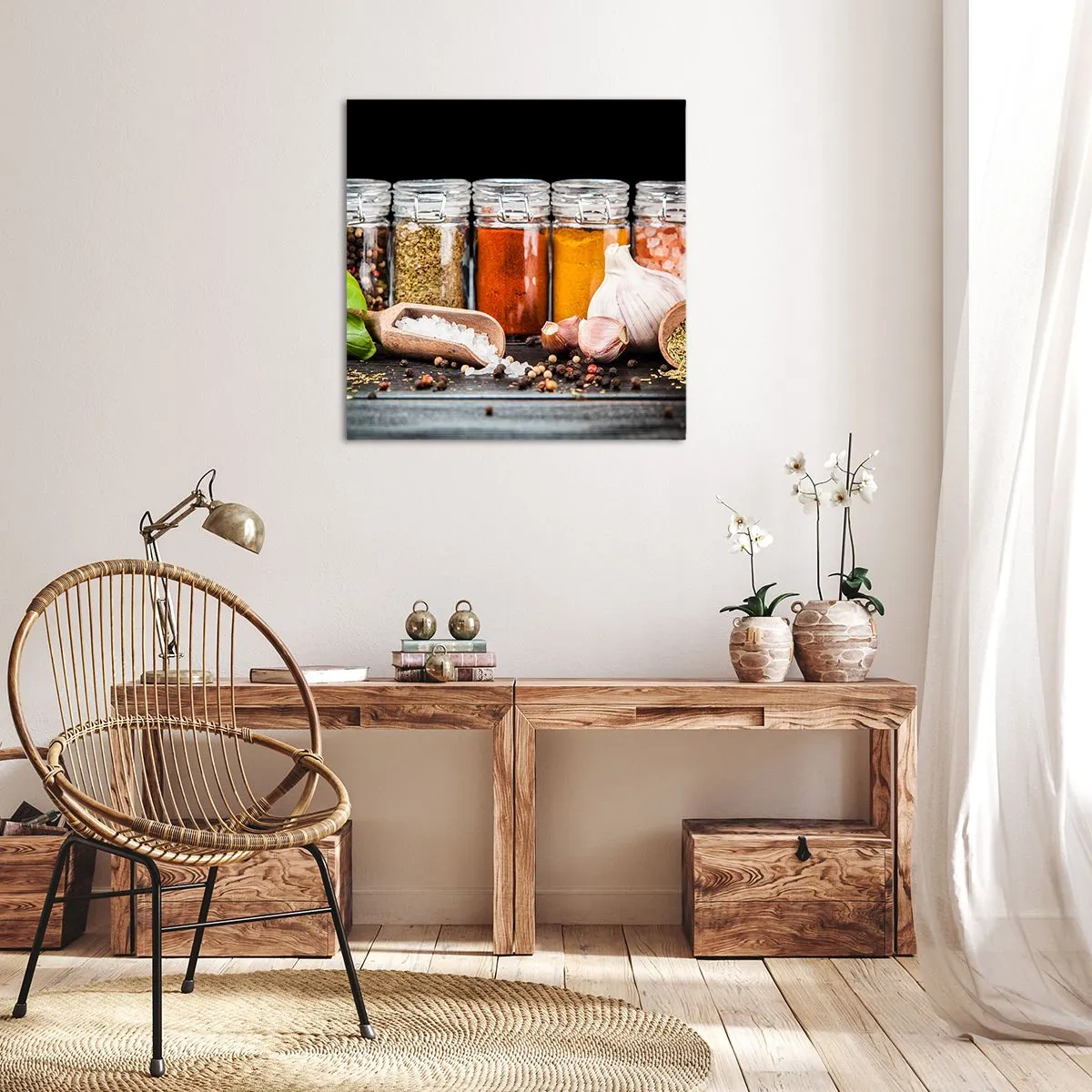 Cuadro sobre lienzo - Impresión de Imagen - Para que la vida sepa bien - 30x30 cm