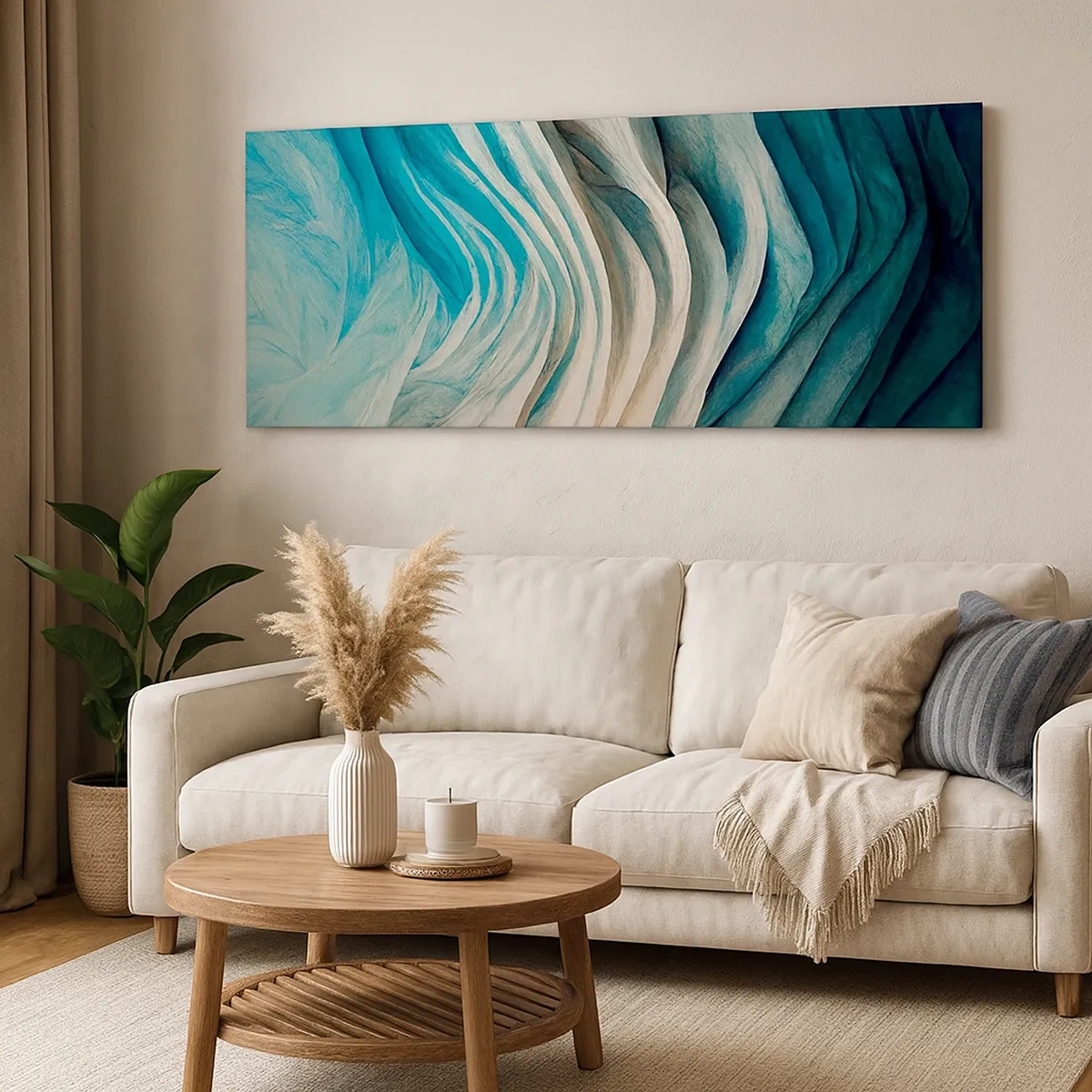 Cuadro sobre lienzo - Impresión de Imagen - Azul insaciable - 30x30 cm