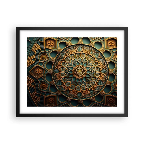 Póster en marco negro - En un clima árabe - 50x40 cm