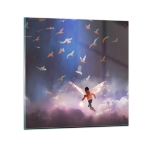 Cuadro sobre vidrio - Impresiones sobre Vidrio - Imaginación y valor - 70x70 cm