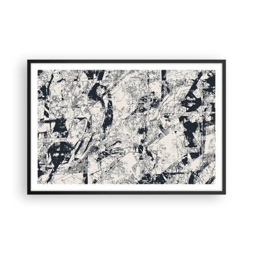 Póster en marco negro - La interpenetración de los opuestos - 91x61 cm