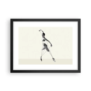 Póster en marco negro - Títere de sí misma - 40x30 cm