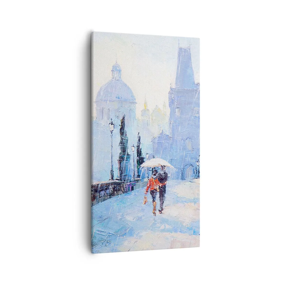 Cuadro sobre lienzo - Impresión de Imagen - El embrujo de la lluvia - 55x100 cm