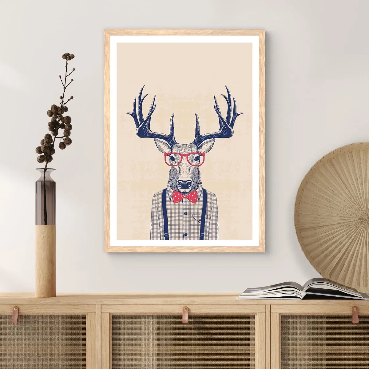 Póster en marco roble claro - Una extravagancia lúdica - 50x70 cm