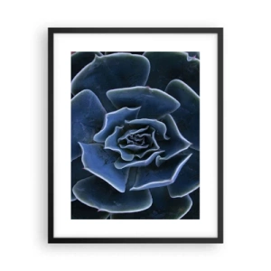 Póster en marco negro - Flor del desierto - 40x50 cm