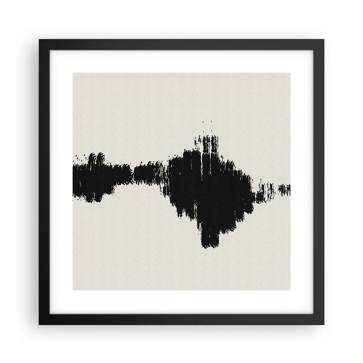 Póster en marco negro - Vibraciones de la imaginación - 40x40 cm