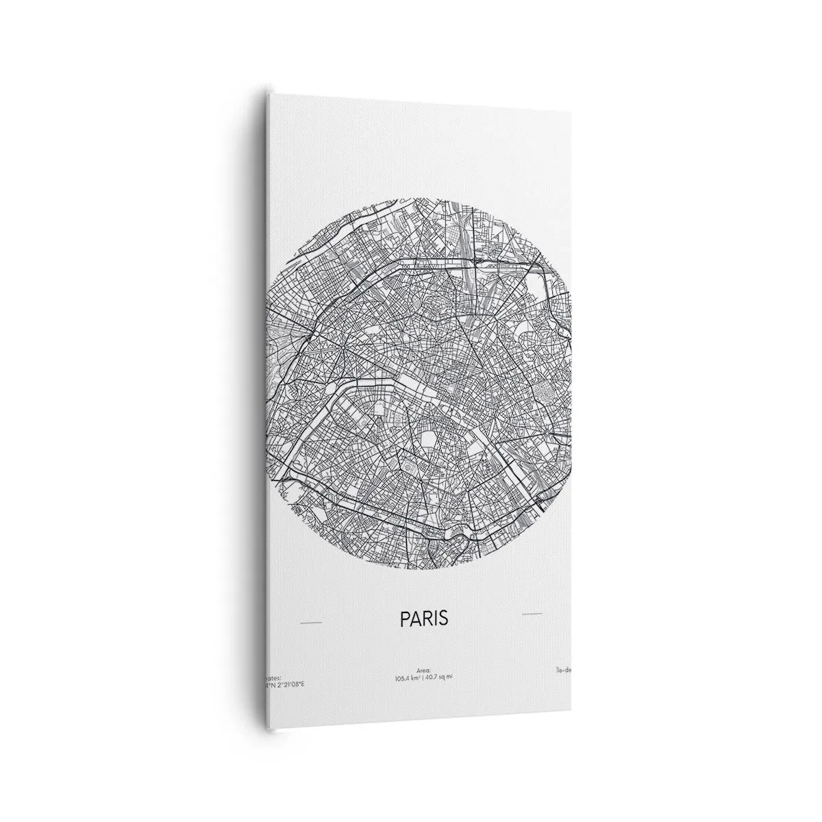 Cuadro sobre lienzo - Impresión de Imagen - Anatomía de París - 65x120 cm