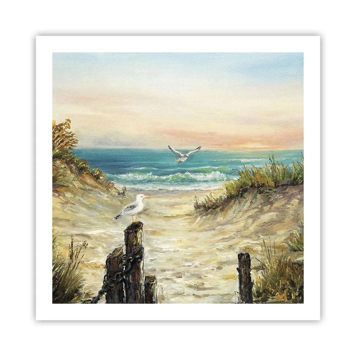 Póster - Un retiro ventoso - 60x60 cm