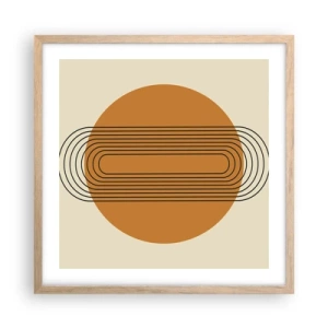 Póster en marco roble claro - El plan perfecto - 50x50 cm