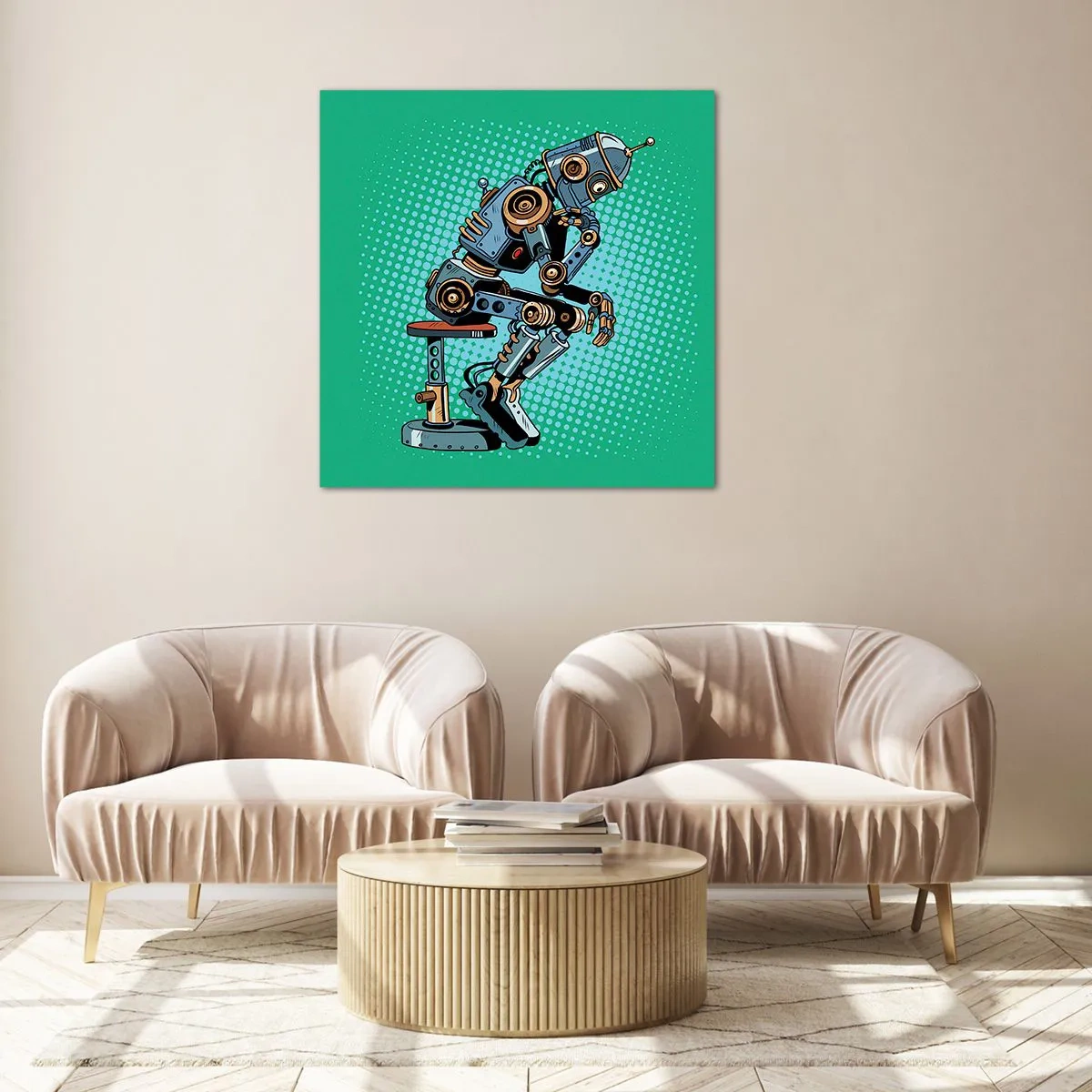 Cuadro sobre vidrio - Impresiones sobre Vidrio - Sobre la esencia del ser - 60x60 cm