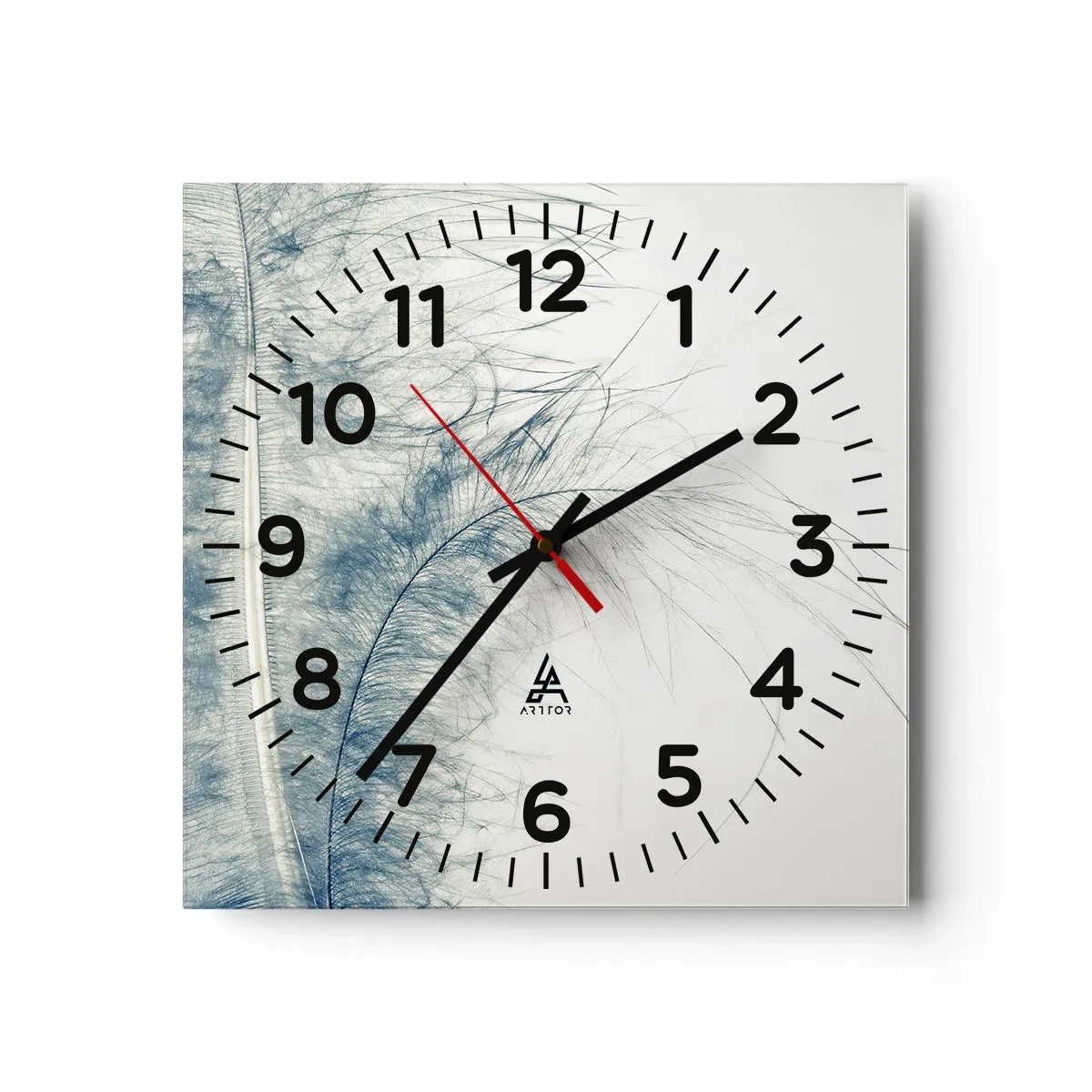 Reloj de pared - Reloj de vidrio - Susurro de la naturaleza - 30x30 cm