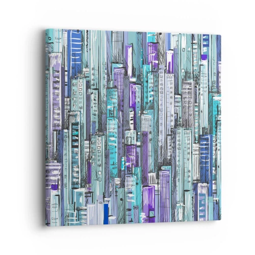 Cuadro sobre lienzo - Impresión de Imagen - Azul del cielo - 40x40 cm