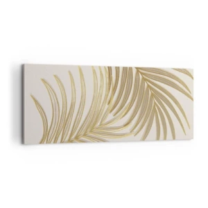 Cuadro sobre lienzo - Impresión de Imagen - Palma de Oro - 100x40 cm