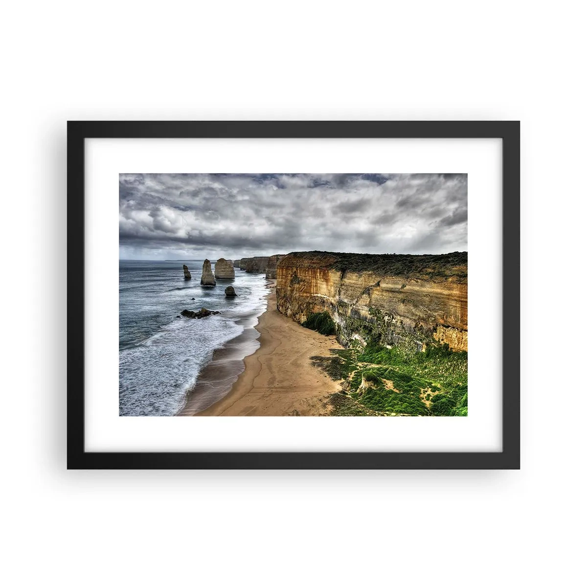 Póster en marco negro - Belleza en bruto - 40x30 cm