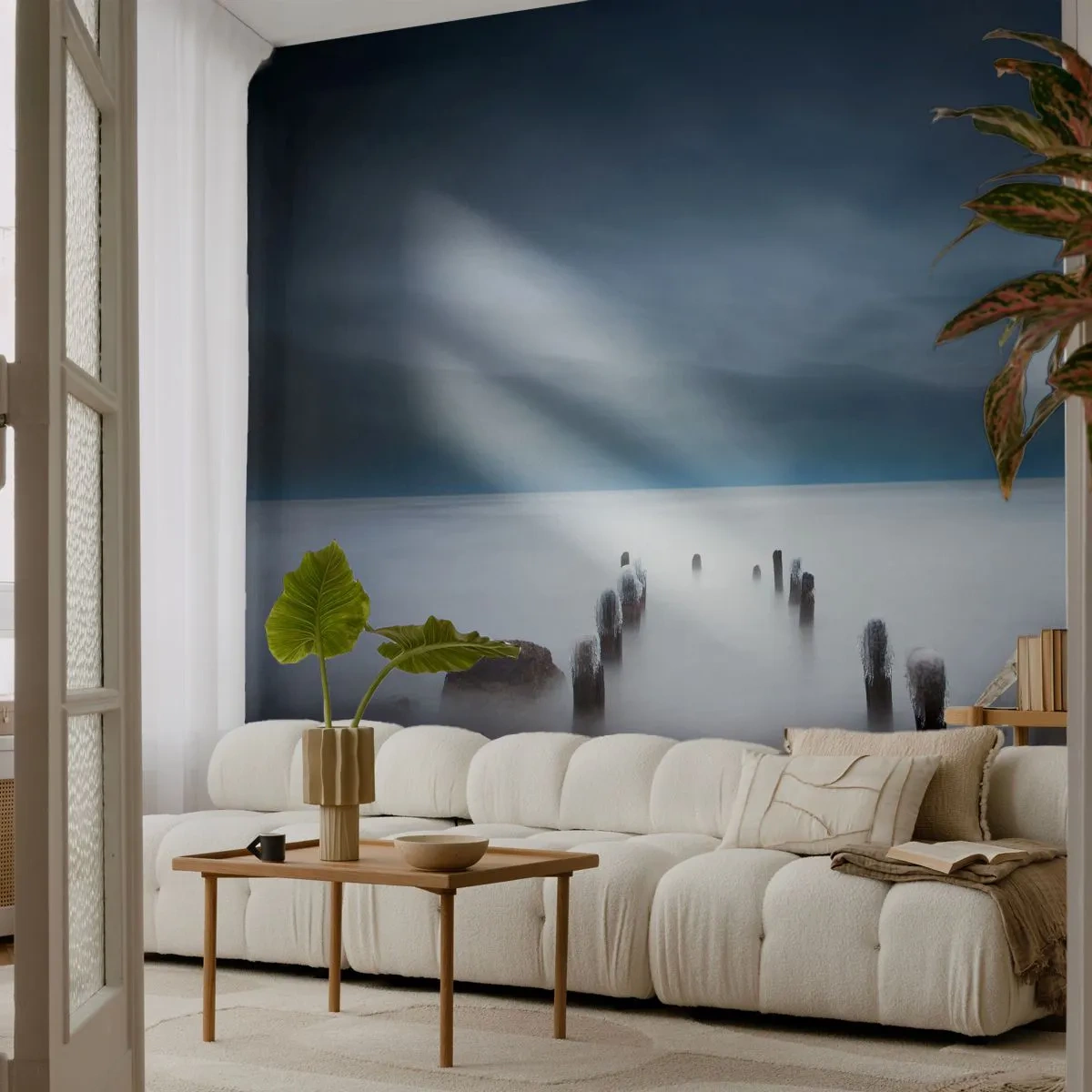 Fotomural Premium Canvas - El lago del pensamiento - Paisaje, Mar, Lago - 400x280 cm