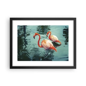 Póster en marco negro - Estamos de moda - 40x30 cm