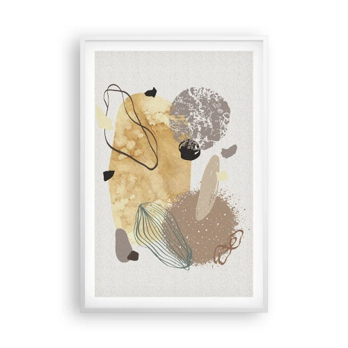 Póster en marco blanco - Plumología aplicada - 61x91 cm