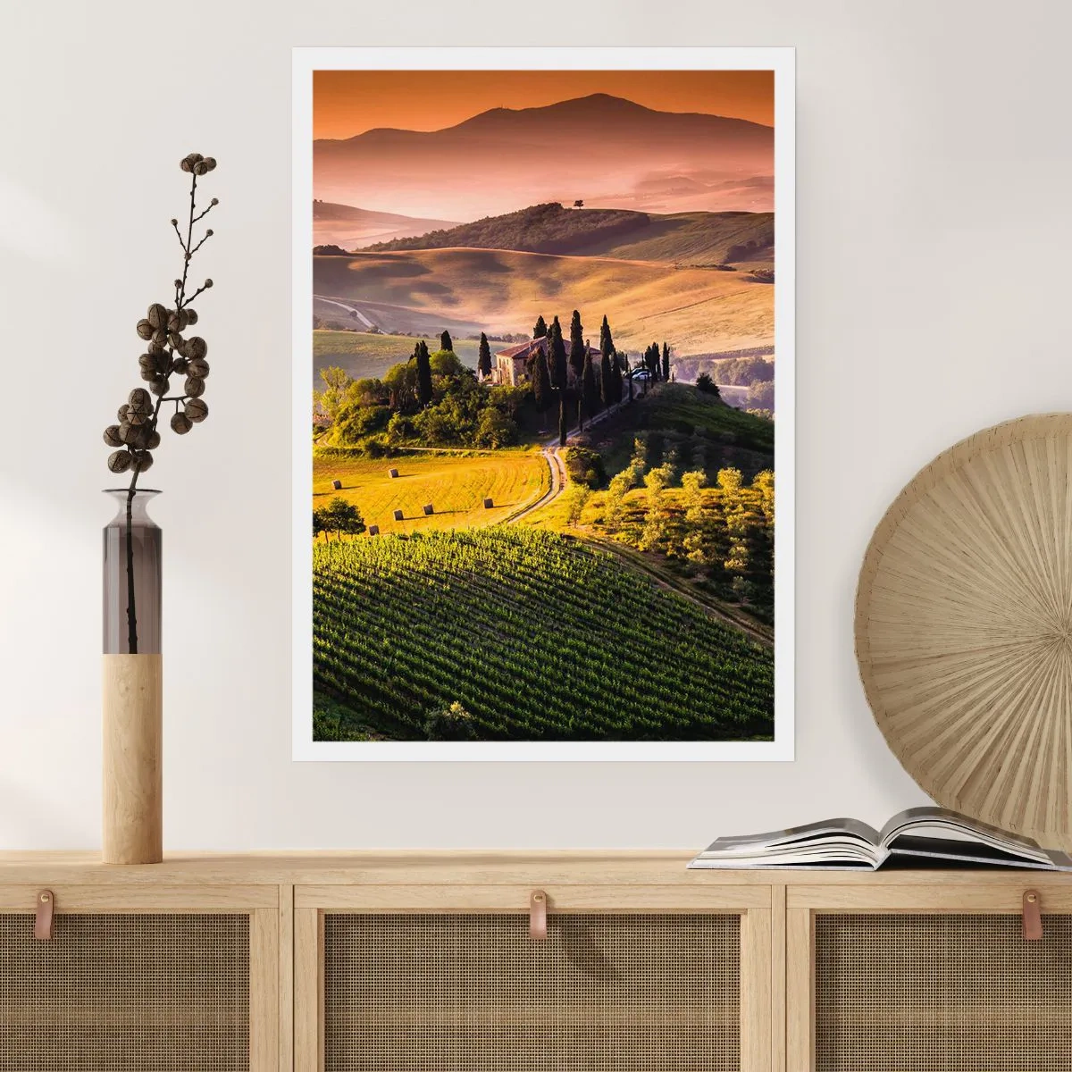Póster - Paisaje toscano - 30x40 cm