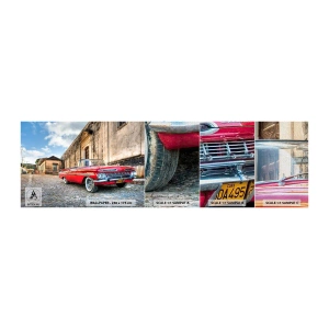 Muestra de fotomural Premium Canvas - Emociones cubanas - Automotor, Auto, Cuba - 100x30 cm