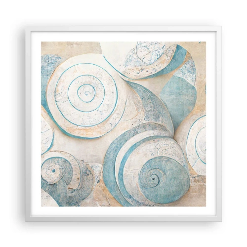 Póster en marco blanco - ¿Qué esconden en su interior? - 60x60 cm