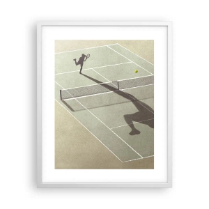 Póster en marco blanco - Véncete a ti mismo - 40x50 cm