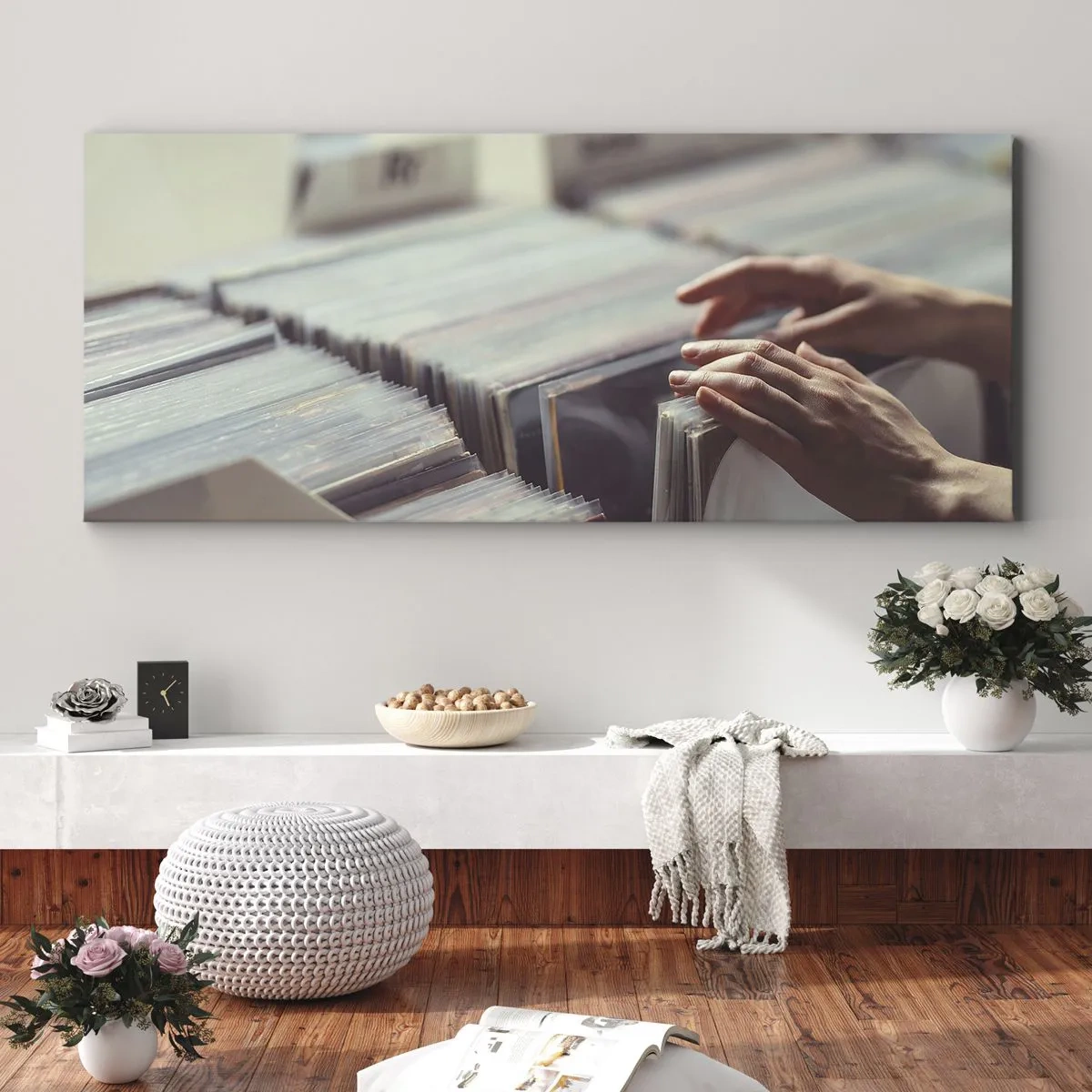 Cuadro sobre lienzo - Impresión de Imagen - En busca de emociones - 90x30 cm
