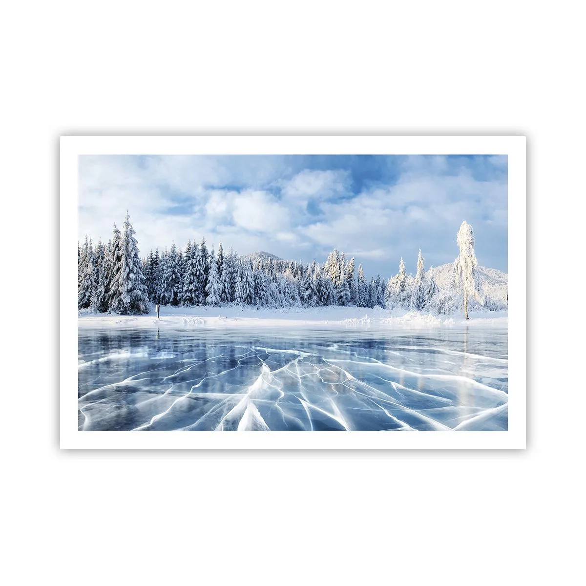 Póster - Vista deslumbrante y cristalina - 91x61 cm