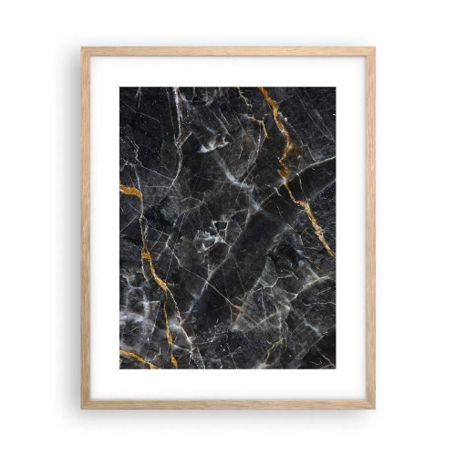 Póster en marco roble claro - La vida interior de la piedra - 40x50 cm