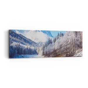 Cuadro sobre lienzo - Impresión de Imagen - Guardia de nieve - 90x30 cm