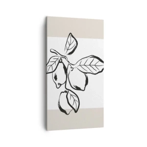 Cuadro sobre lienzo - Impresión de Imagen - Donde el limón madura... - 45x80 cm