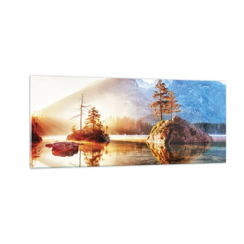 Cuadro sobre vidrio - Impresiones sobre Vidrio - La naturaleza bajo la luz - 100x40 cm