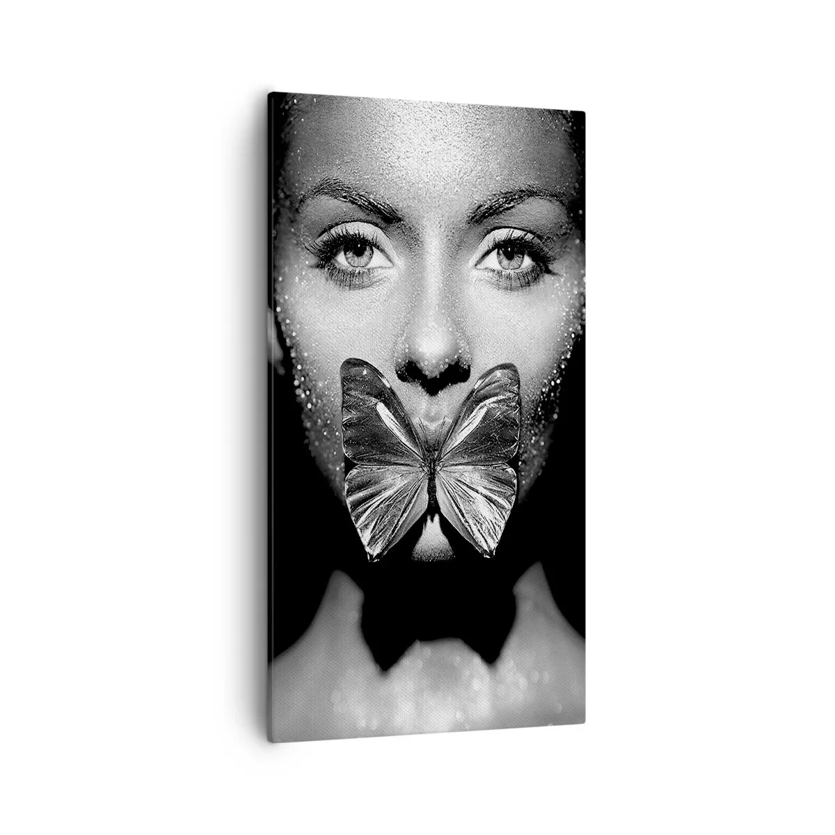 Cuadro sobre lienzo - Impresión de Imagen - Beso de mariposa - 55x100 cm