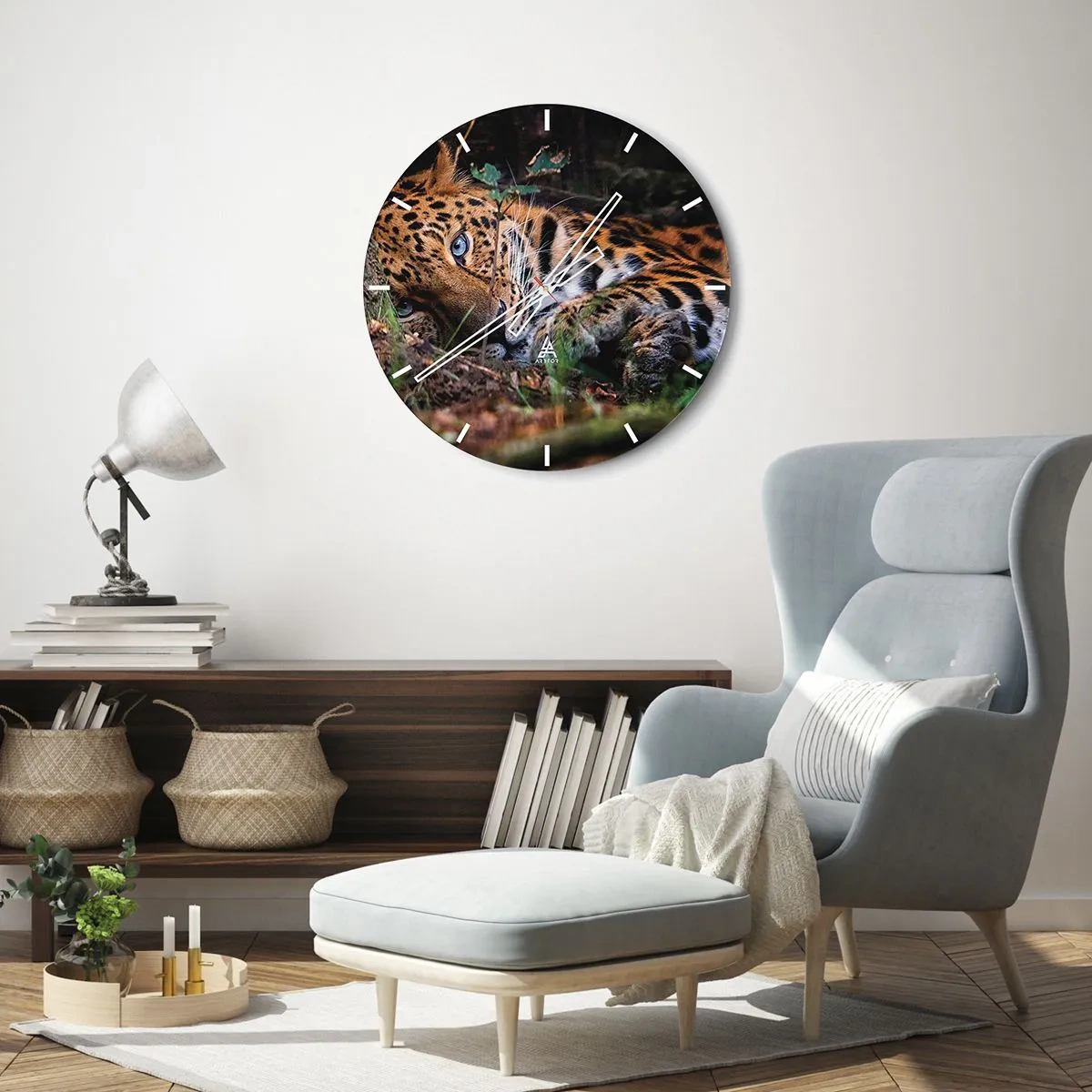 Reloj de pared - Reloj de vidrio - Confía en mí - 30x30 cm