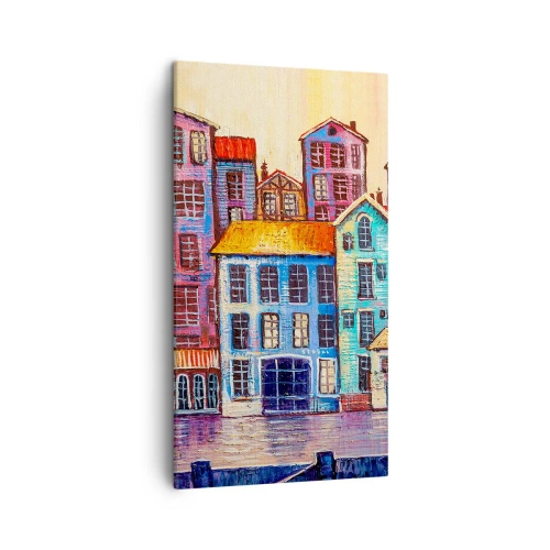 Cuadro sobre lienzo - Impresión de Imagen - Una ciudad como un cuento de hadas - 45x80 cm