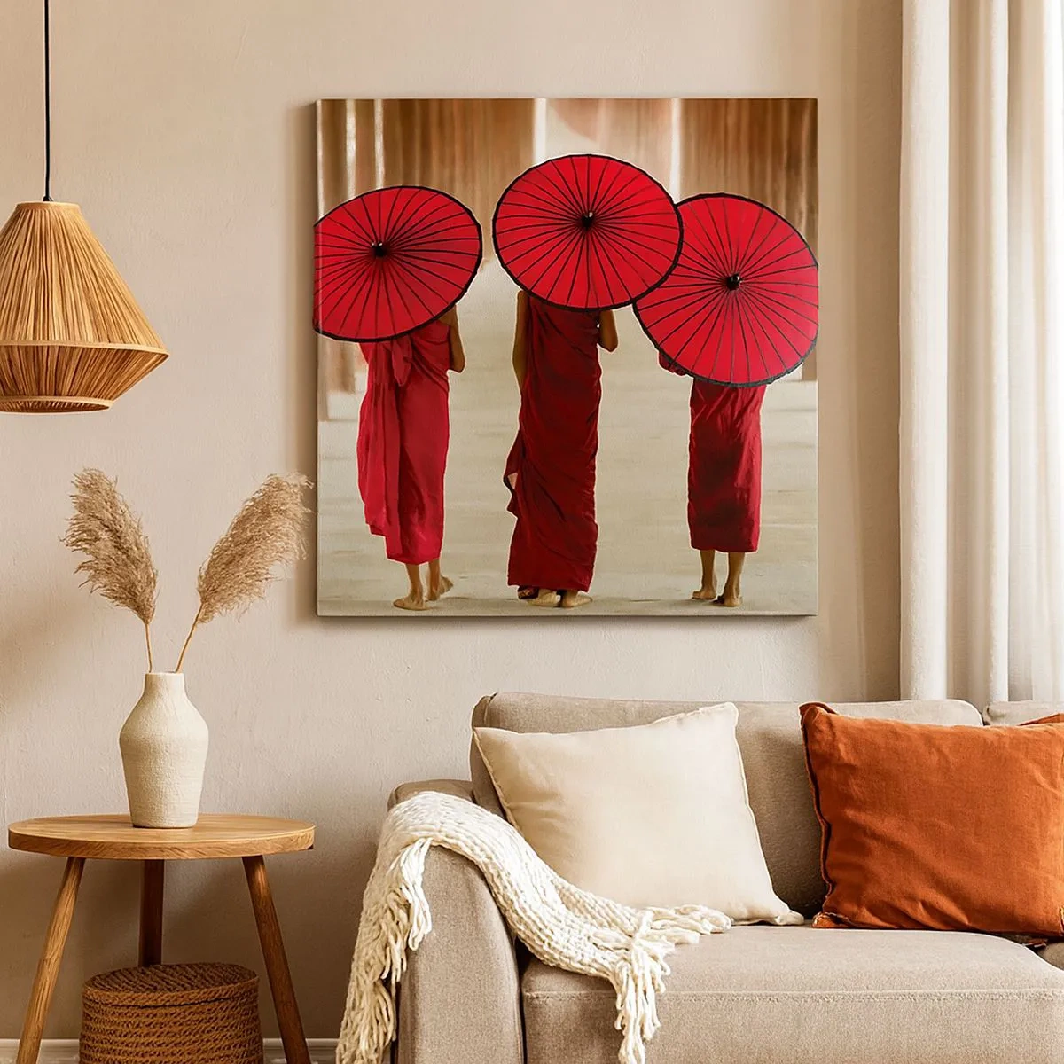 Cuadro sobre lienzo - Impresión de Imagen - En el camino a la Tierra Pura - 30x30 cm