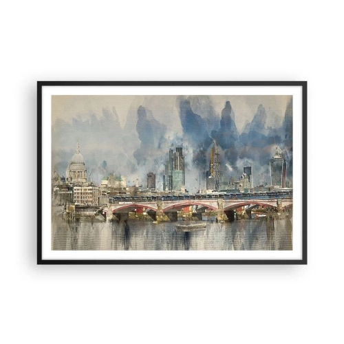Póster en marco negro - Londres en todo su esplendor - 91x61 cm