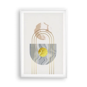 Póster en marco blanco - Brillo y resplandor - 61x91 cm